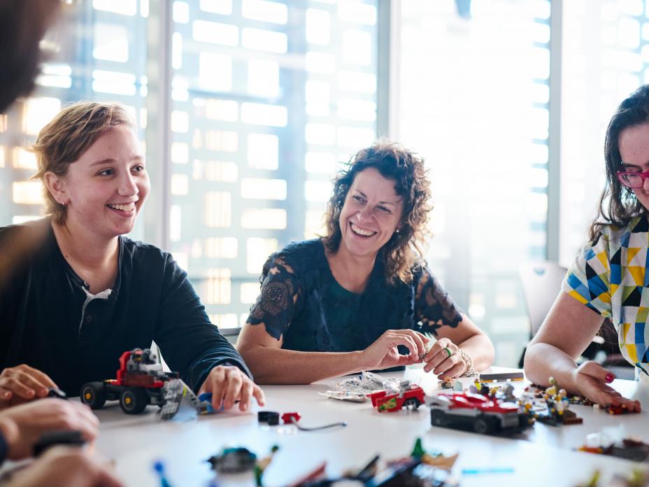 Centre for Inclusive Design team members laughing